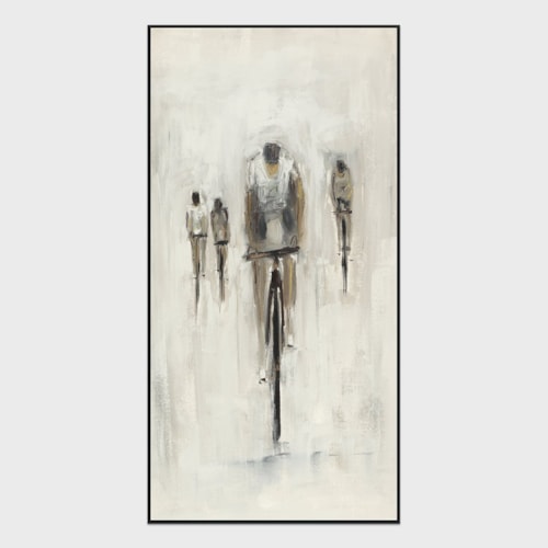Cyclist Painting 40X60 By Buddy Whitlock
