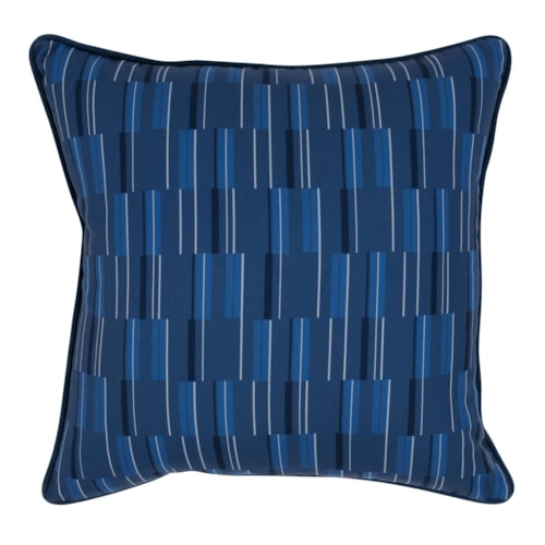 Indoor/Outdoor Blue Pillow - 22"x22"