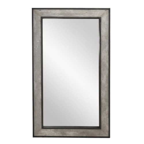 Rustic Vertical Floor Mirror with Reclaimed Wood