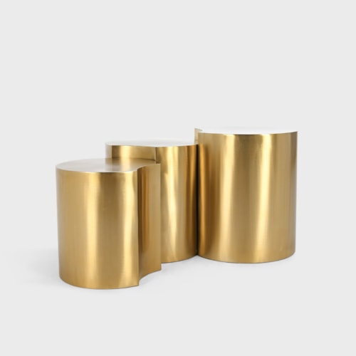 Contemporary Glam 3-Piece Accent Table Set