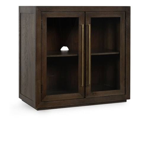 Transitional 2-Door Cabinet with Wire Management Holes