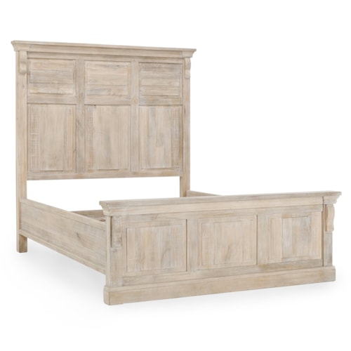 Adelaide Wood Eastern King Bed Natural White Wash