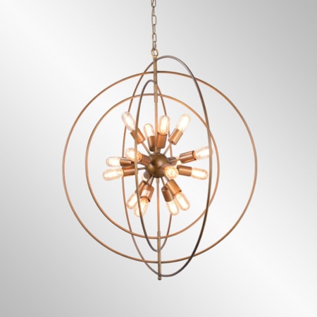 Cosmos Iron Chandelier Large