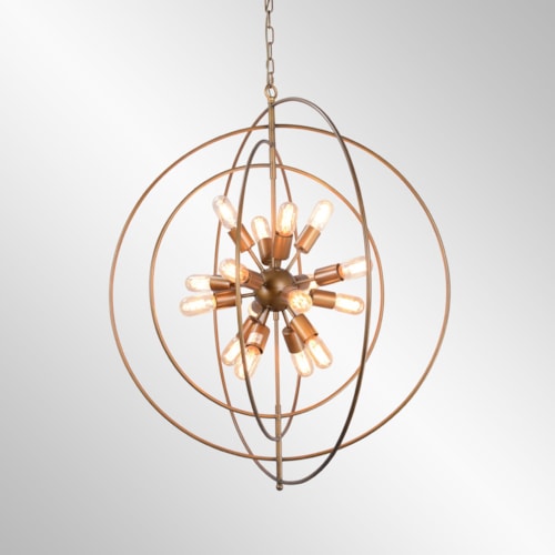 Cosmos Iron Chandelier Large