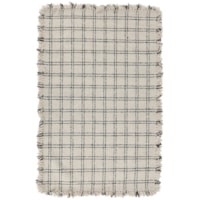 8' x 10' Checkered Wool Rug