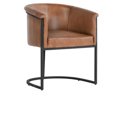 Contemporary Leather Dining Chair
