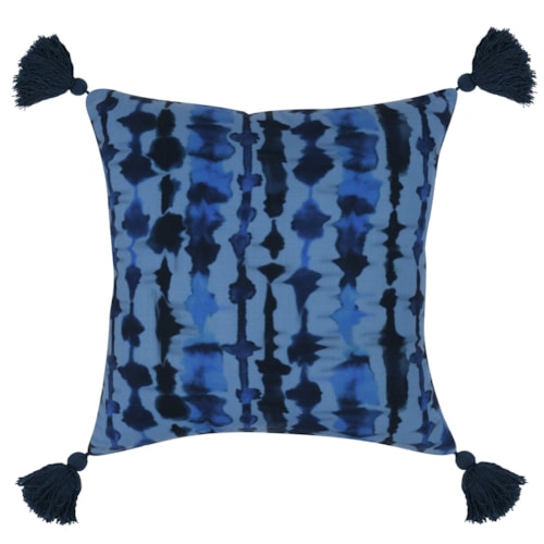 Indoor/Outdoor Avila Blue Pillow - 22"x22"
