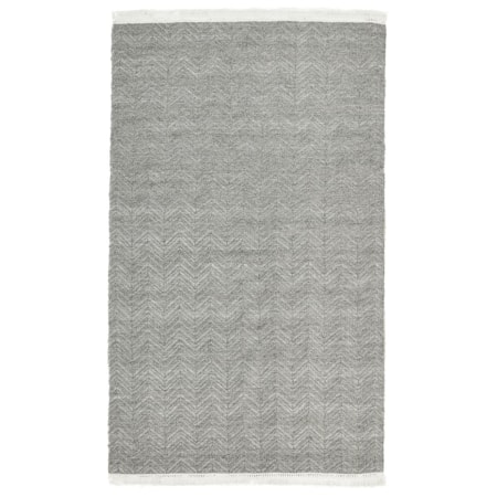 Indoor/Outdoor Stone Gray 9x12 Rug