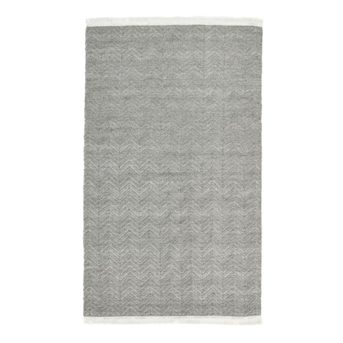 Indoor/Outdoor Stone Gray 9x12 Rug