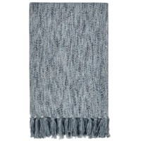 Tc Sharma Denim Blue Throw 50X70