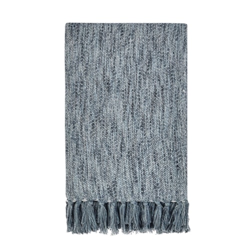 Tc Sharma Denim Blue Throw 50X70