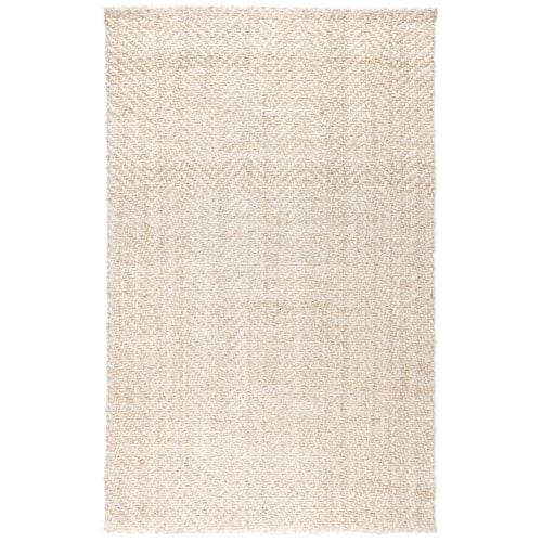 Herringbone Ivory 6X9
