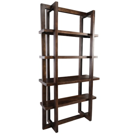 86" Bookcase Brown