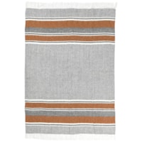 Tc Lima Gray/Rust Throw 50X70
