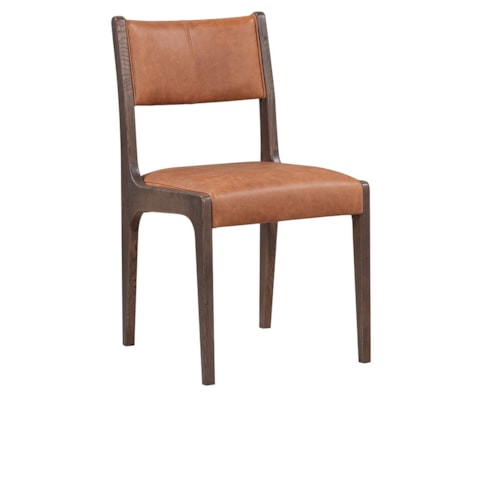 Transitional Dining Chair with Wooden Legs