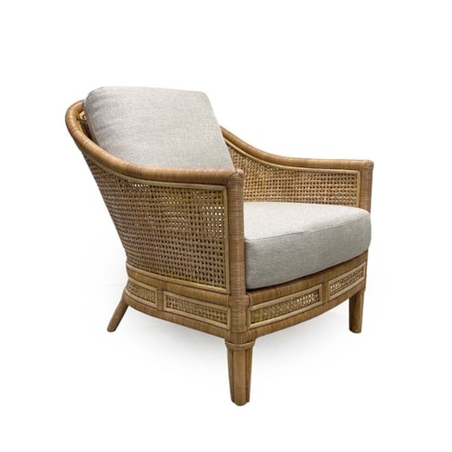 Coastal Accent Chair with Cushions
