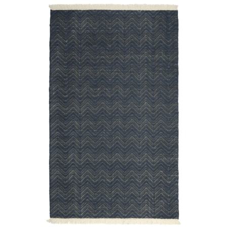 Indoor/Outdoor Navy 5x8 Rug
