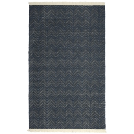 Indoor/Outdoor Navy 5x8 Rug