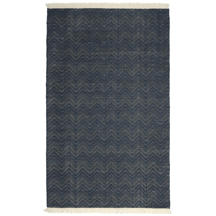 Classic Home Augusta Indoor/Outdoor Navy 5x8 Rug