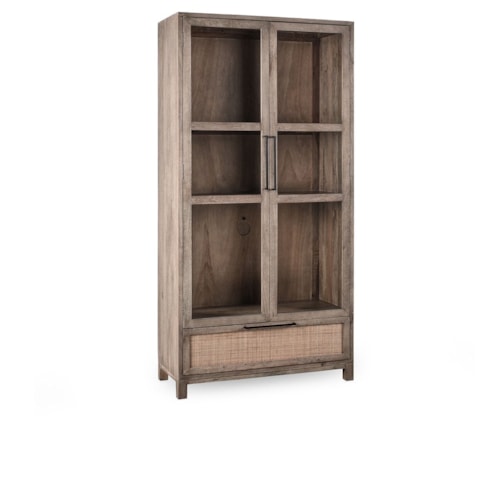 Coastal 2-Door Cabinet with Bottom Drawer