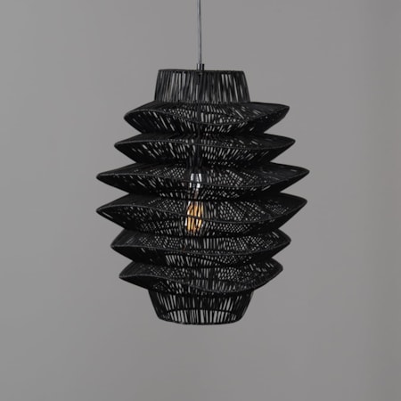 Shelly Pendant Medium Black