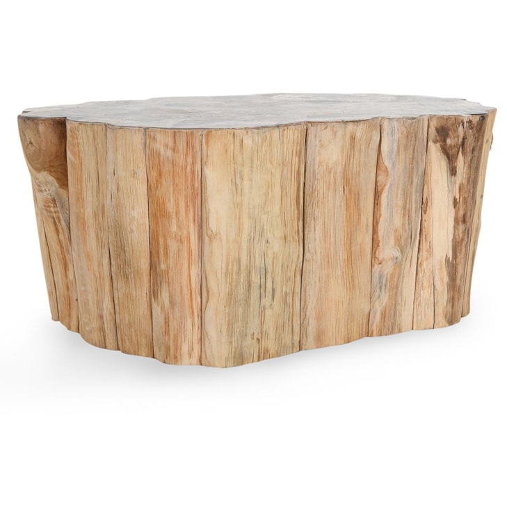 Classic Home Northwest Norwest Petrified Wood Coffee Table Natural