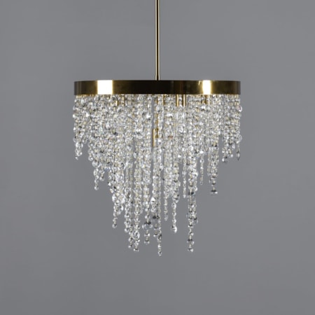 Juniper Chandelier Clear/Brass