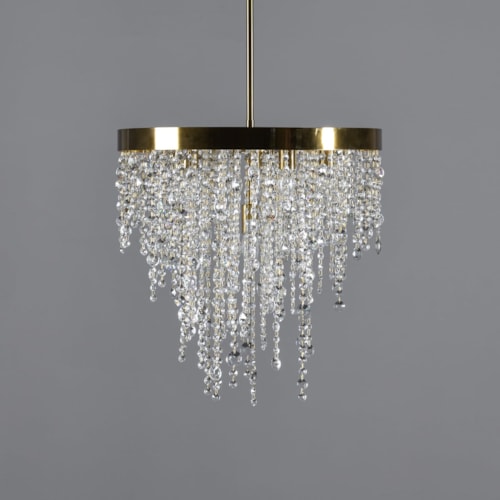 Juniper Chandelier Clear/Brass