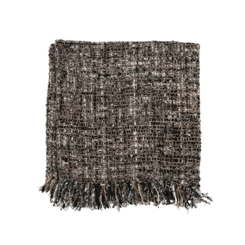 Tc Porter Black/Ivory Throw 50X70