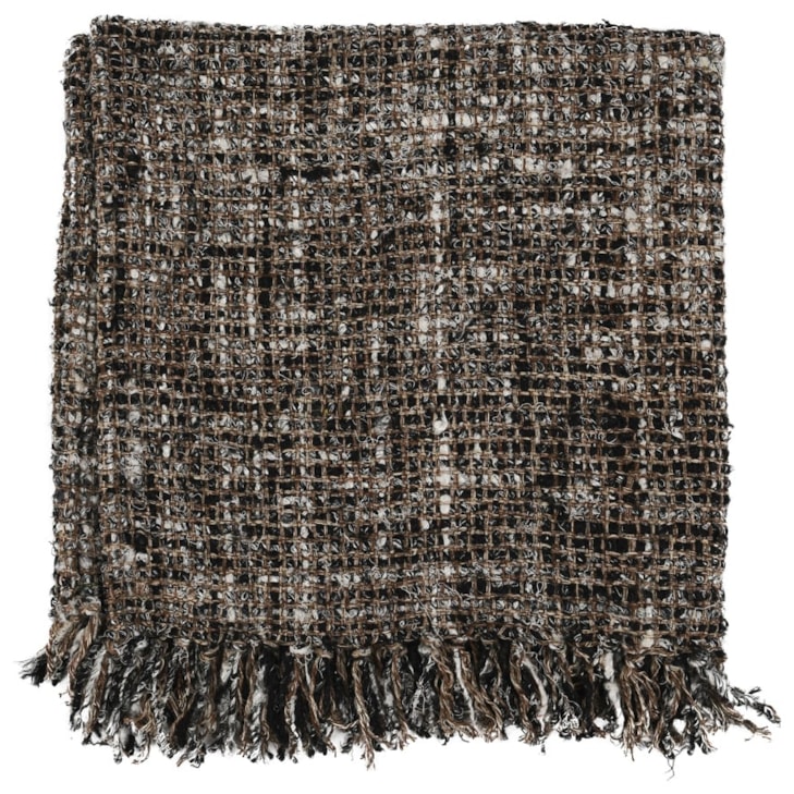Classic Home THROWS Tc Porter Black/Ivory Throw 50X70