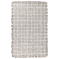 2' x 3' Checkered Wool Rug