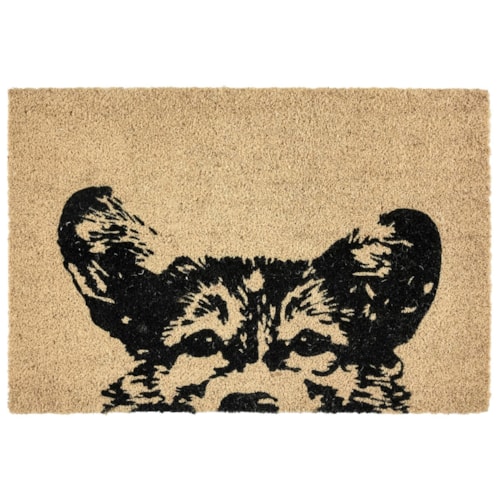 Doormat Earnest Dog Black 24X36