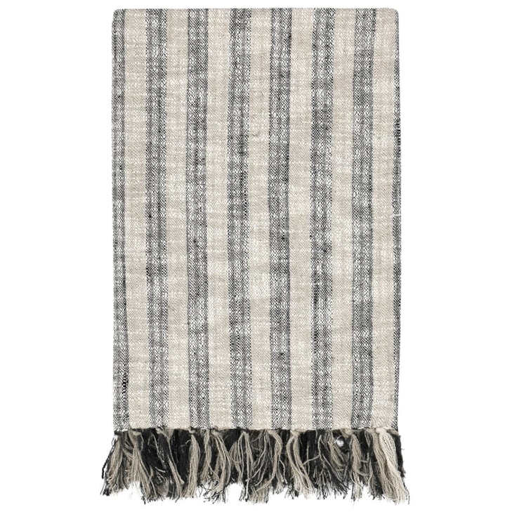 Classic Home THROWS Tc Linna Natural/Black Throw 50X70