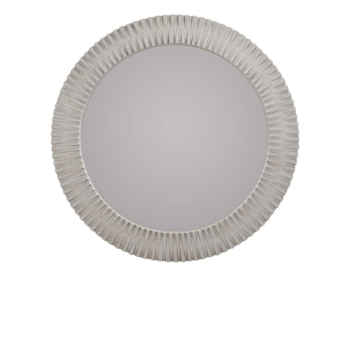 Transitional 50" Round Mirror with French Cleats