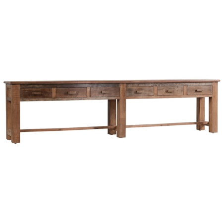 6-Drawer Console Table