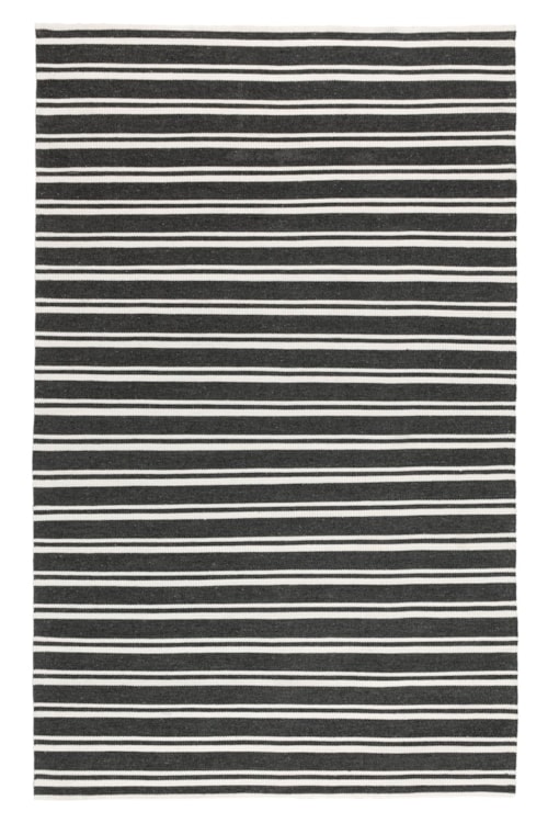 Performance Palma Stripe Charcoal/Ivory 2X3