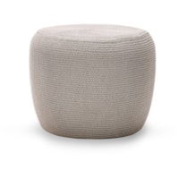 Transitional 21" Outdoor Pouf