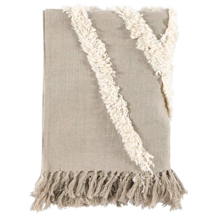 Classic Home THROWS Tc Sundial Ivory/Natural Throw 50X70