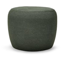 Transitional 21" Outdoor Pouf