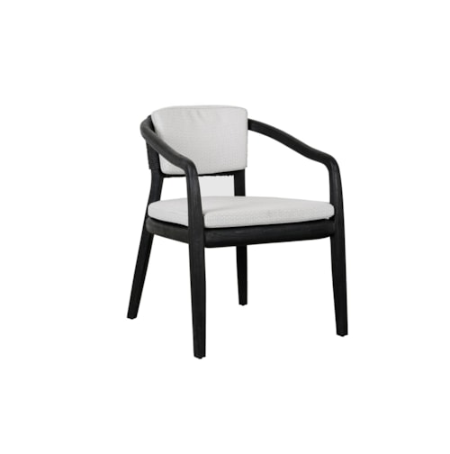 Contemporary Outdoor Dining Chair with Cushions