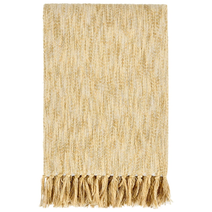 Classic Home THROWS Tc Sharma Yellow Throw 50X70