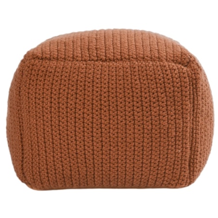 Performance Terracotta Pouf 18X18x14