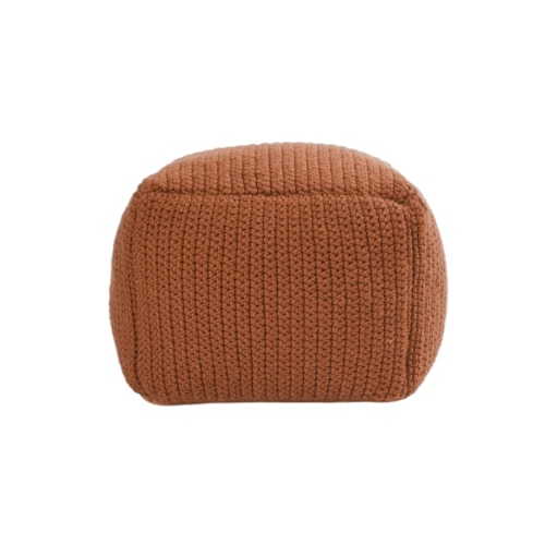 Performance Terracotta Pouf 18X18x14