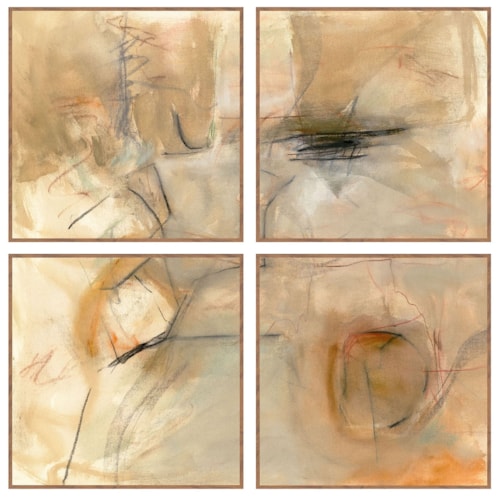 Ochre II Painting 48X48 Set Of 4 By Buddy Whitlock