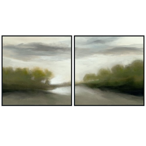 72" x 36" Set of 2 Paintings By Buddy Whitlock