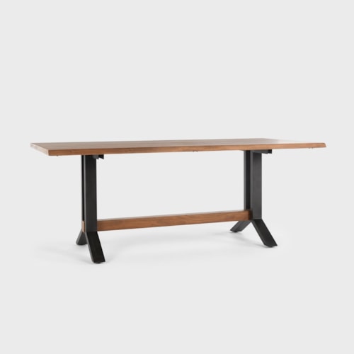 Contemporary Dining Table with Trestle Legs