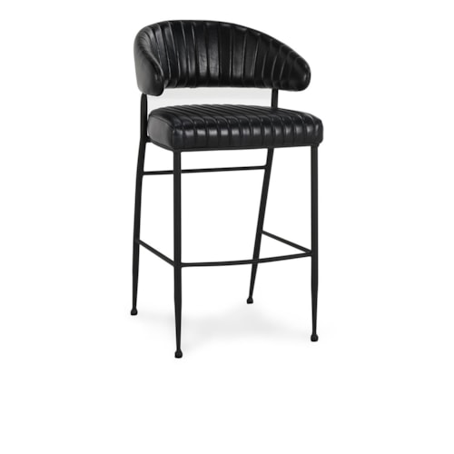 Industrial Bar Stool with Iron Legs