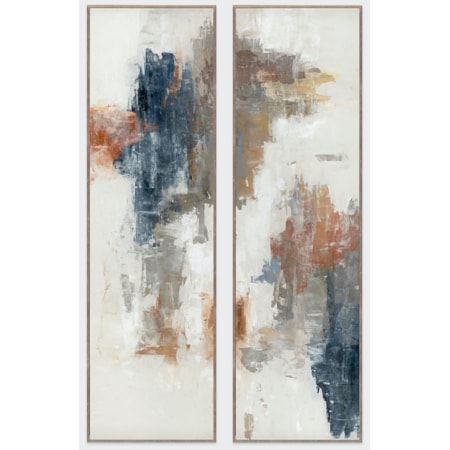 20" x 70" Set of 2 Paintings