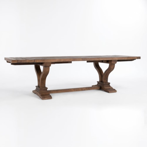 110" Ext Dining Table Brown