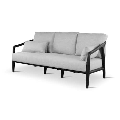 Casual Outdoor Sofa with Pillows